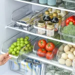 Refrigerator Organizer Bin Food Fridge Storage Box Clear Fridge Organizer Containers Freezer Pantry Cabinet Kitchen Organizer - Image 2