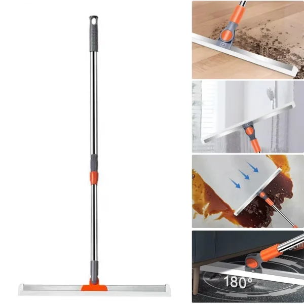 35/50CM Squeegee Magic Broom Scraper Multifunctional Silicone Wiper for Floor Glass Sweeping Kitchen Scrubbing Rotary WaterSweep